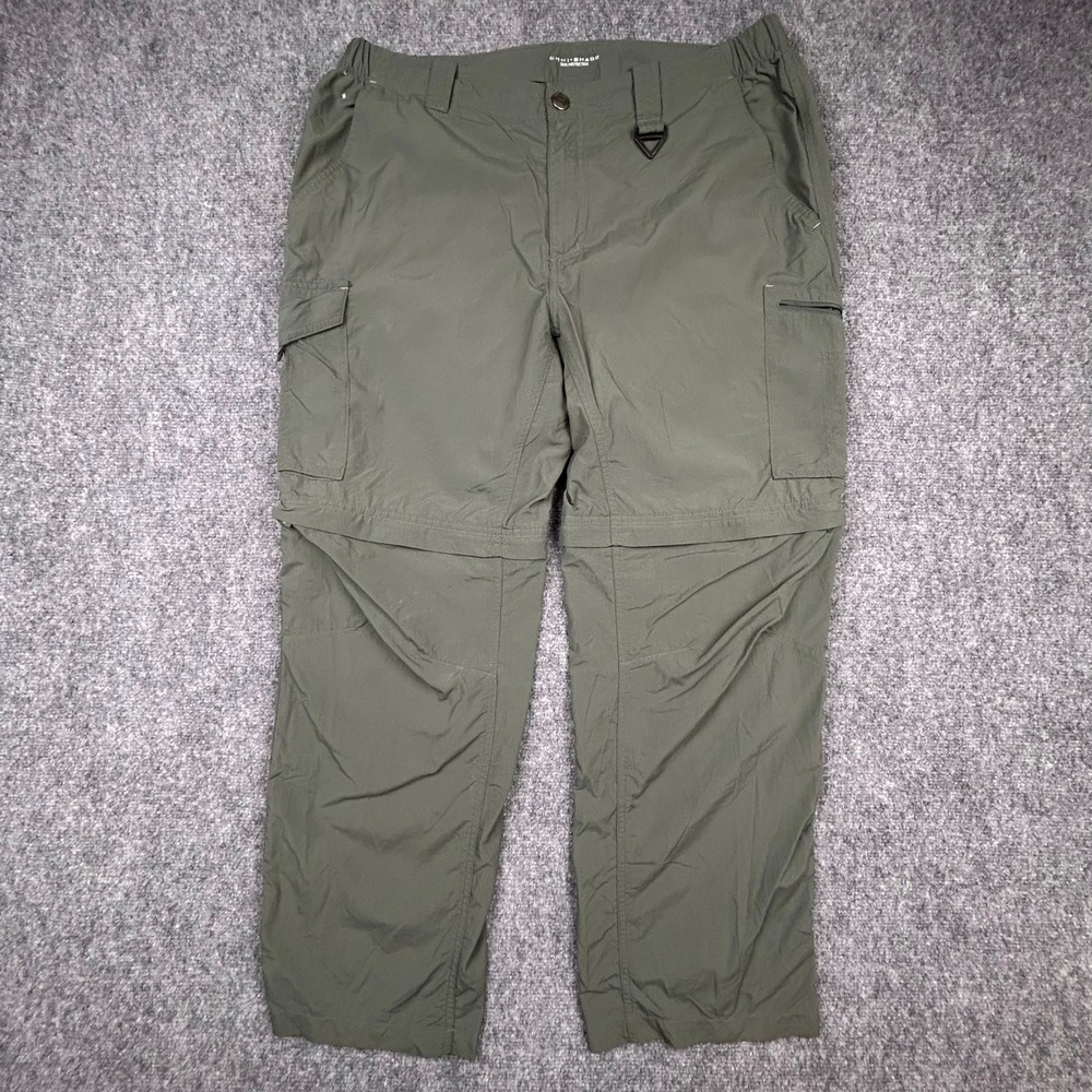 Columbia Silver Ridge Convertible Cargo Pants Mens 38 Olive Green Hiking XM8003